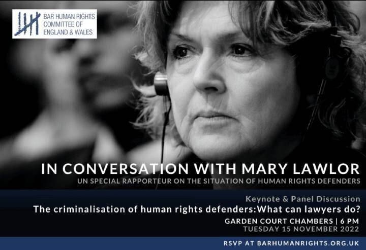 BHRC In Conversation with Mary Lawlor – 15th November