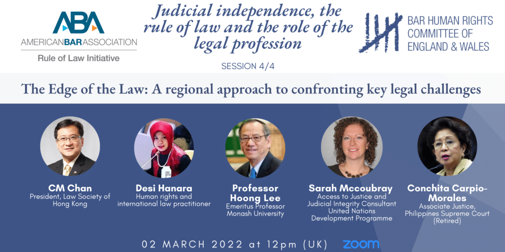 Register now for ‘Judicial independence, the rule of law and the role of the legal profession’