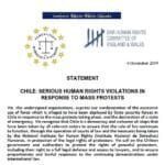 BHRC, FBE and LRWC express condemnation of serious human rights violations in response to mass protests in Chile