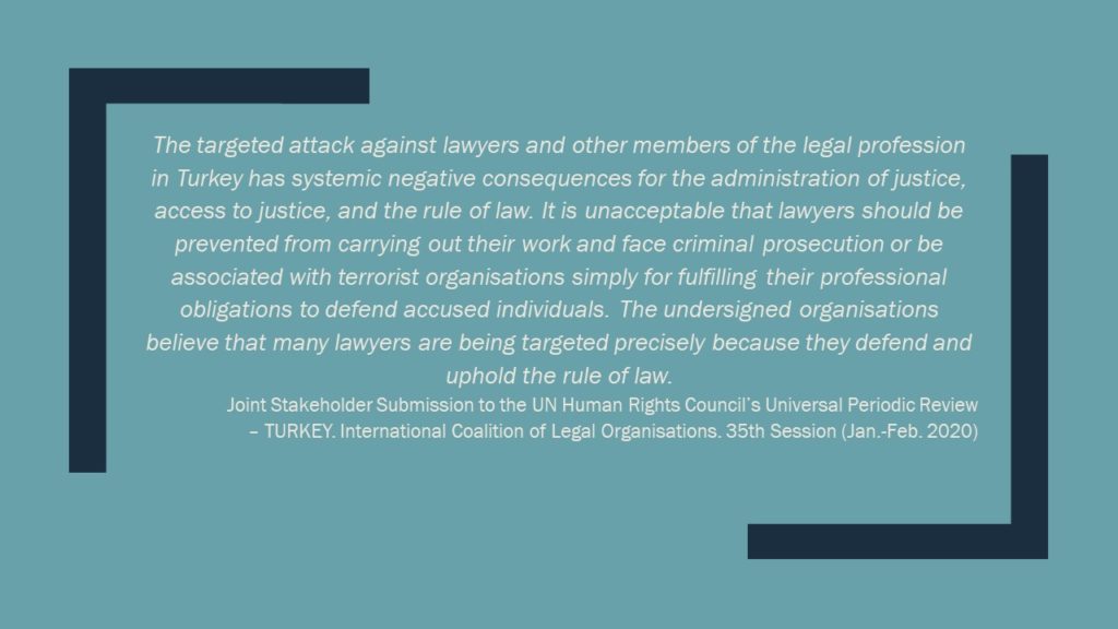 BHRC joins International Coalition of Legal Organisations raising concern for Turkey’s lawyers and judges